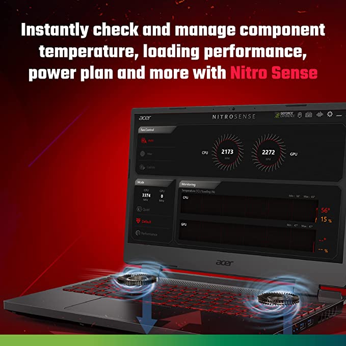 Acer Nitro 5 (AN515-56-56D9) i5-11300H/8gb/512gb SSD/4gb GTX 1650/11th/15.6' FHD IPS Gaming Laptop